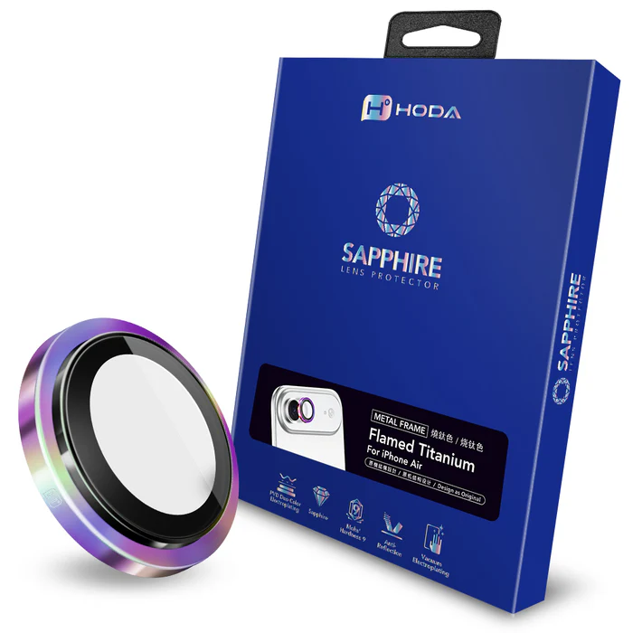 hoda_藍寶石鏡頭貼 iPhone17Air 燒鈦色（551）