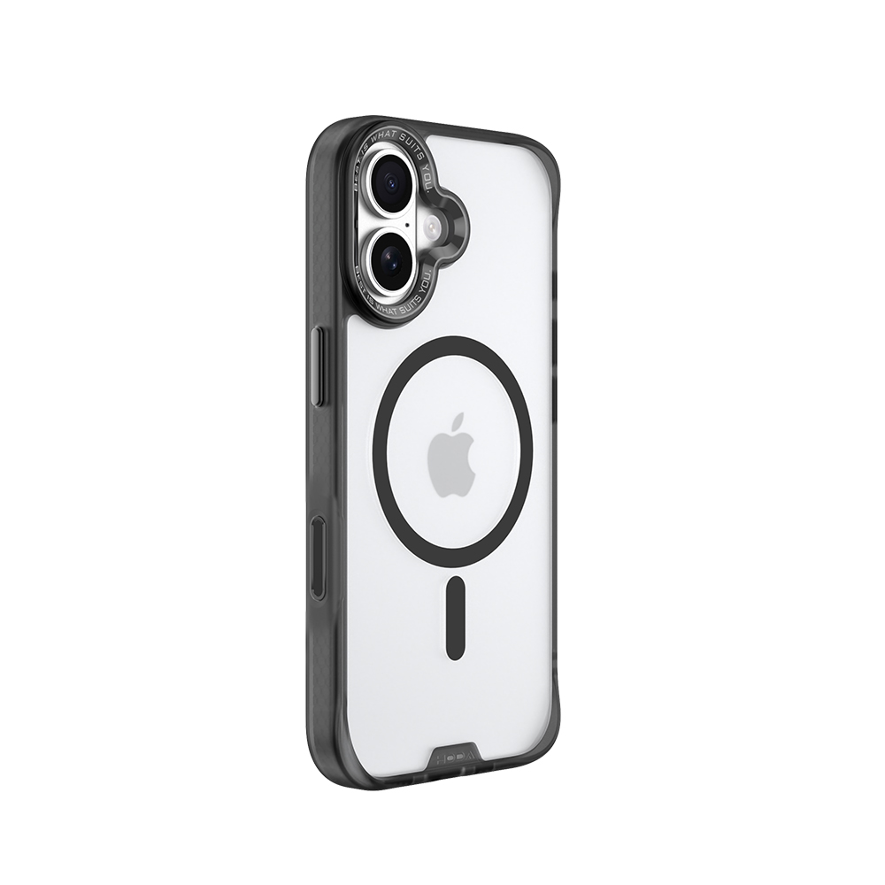 Hoda殼_柔石磁吸_iPhone17 銀河黑 (201) AI按鍵