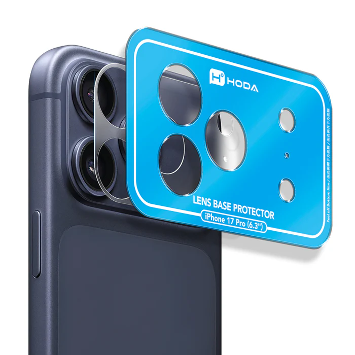 HODA 滿版鏡頭底座霧面保護貼治具 iPhone17Pro (986)