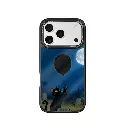 Hoda殼_幻石黑鏡 月夜氣球貓 17Pro (5563)