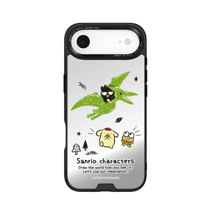 HODA殼_幻石三麗鷗銀鏡系列 iPhone17Air 手繪風翼手龍 (3378)