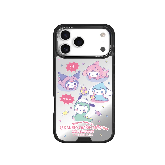 HODA殼_幻石三麗鷗銀鏡系列 iPhone18Pro/17Pro 恐龍派對Ⅱ (3460)