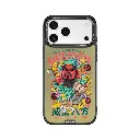 HODA殼_幻石狂奔的包子銀鏡防摔殼 iPhone17Pro 威震八方 復古黃 (6096)