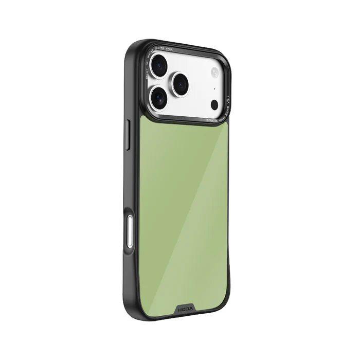HODA殼_幻石玻璃防摔殼 iPhone17Pro 綠馬卡龍 (5730)