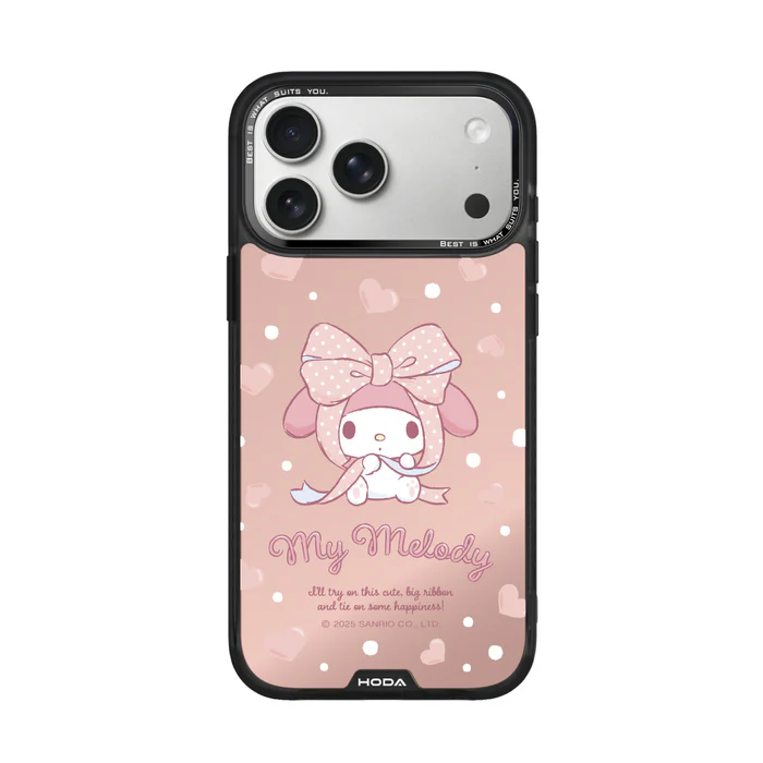 HODA殼_幻石三麗鷗銀鏡系列 iPhone18ProMax/17ProMAX 蝴蝶結美樂蒂 (4078)
