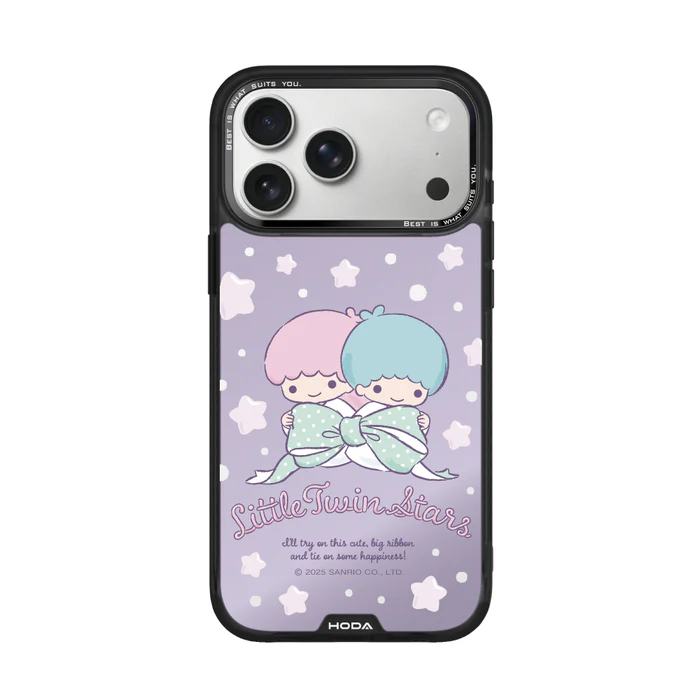 HODA殼_幻石三麗鷗銀鏡系列 iPhone18ProMax/17ProMAX 蝴蝶結 kiki & lala (4108)