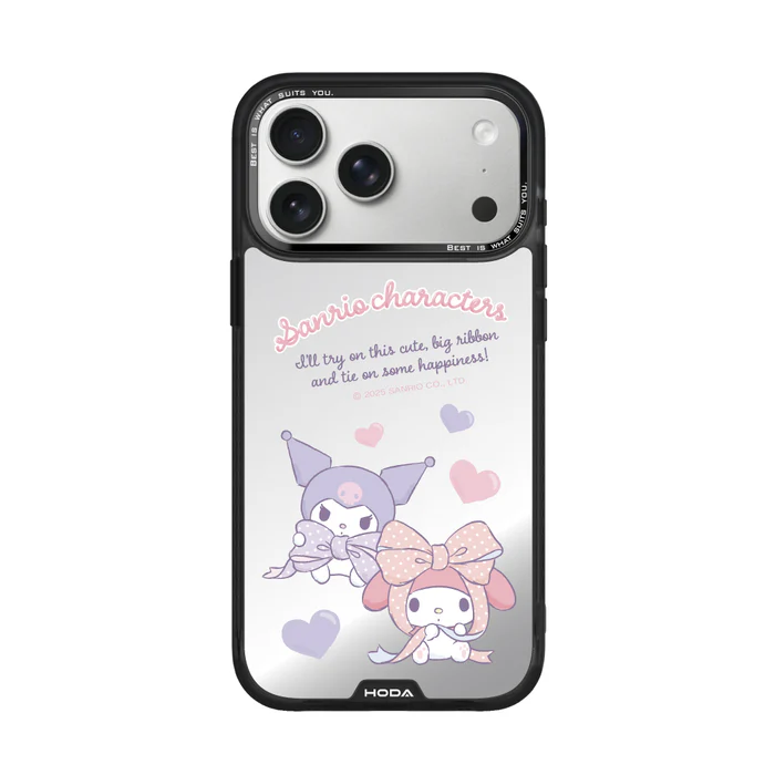 HODA殼_幻石三麗鷗銀鏡系列 iPhone17ProMAX 心心相遇 (4252)