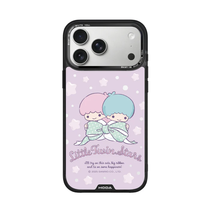HODA殼_幻石三麗鷗玻璃系列 iPhone18ProMax/17ProMAX kiki & lala (3927)
