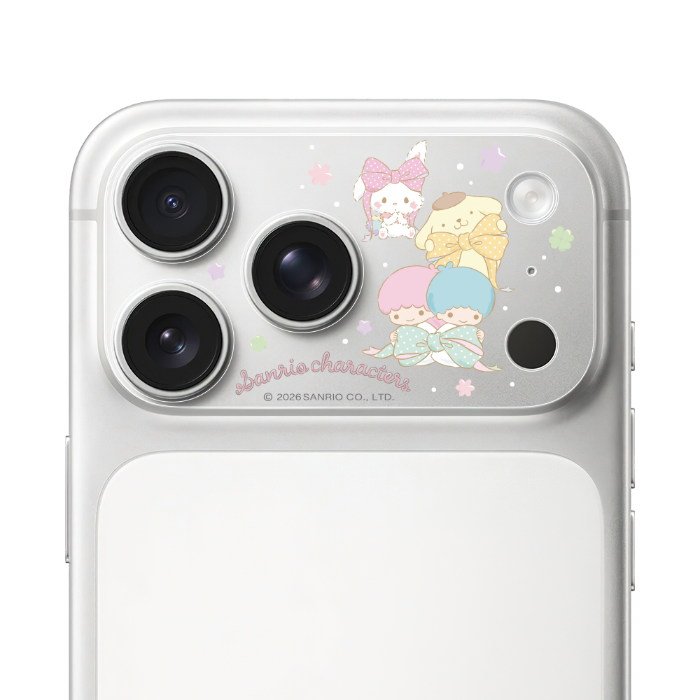 HODA 滿版鏡頭底座霧面保護貼三麗鷗 iPhone17Pro 春日童話 (1388)