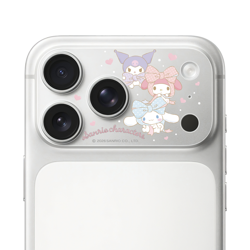 HODA 滿版鏡頭底座霧面保護貼三麗鷗 iPhone17Pro 繽紛物語 (1456)