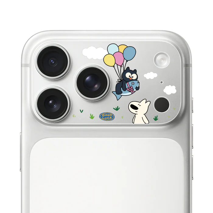 HODA 滿版鏡頭底座霧面保護貼阿耀與黑寶 iPhone17ProMAX 夢想起飛 (1289)