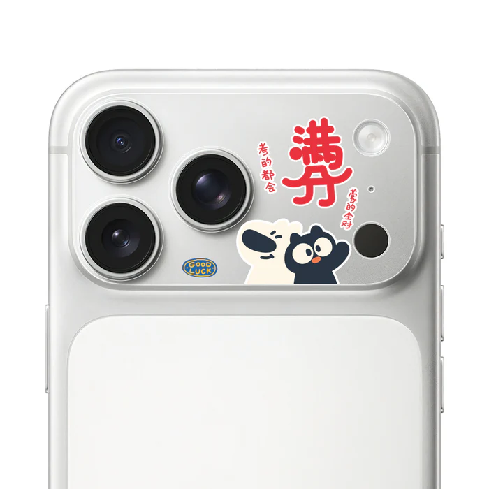 HODA 滿版鏡頭底座霧面保護貼阿耀與黑寶 iPhone17ProMAX 滿分歐趴 (1340)