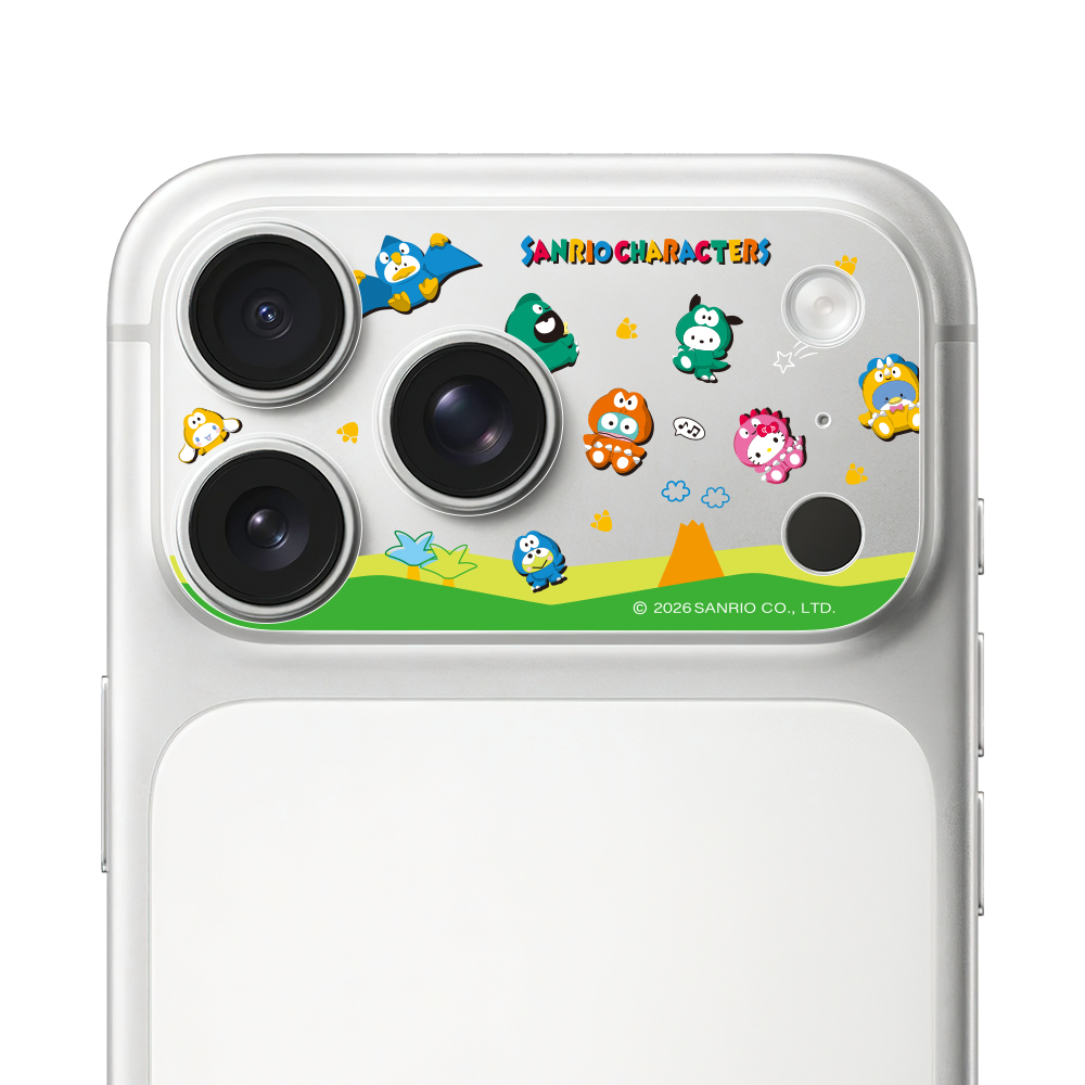 HODA 滿版鏡頭底座霧面保護貼三麗鷗 iPhone17ProMAX 恐龍世紀 (3856)