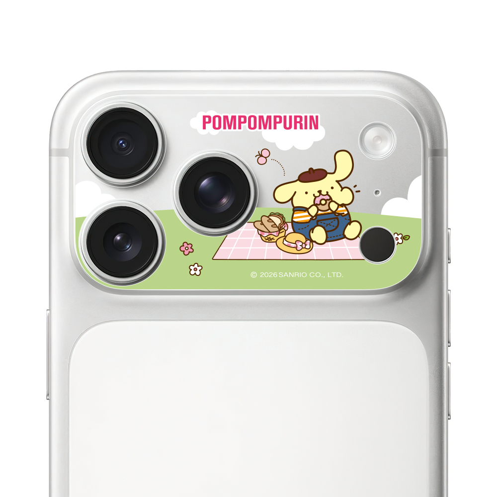 HODA 滿版鏡頭底座霧面保護貼三麗鷗 iPhone17ProMAX 野餐布丁狗 (4044)