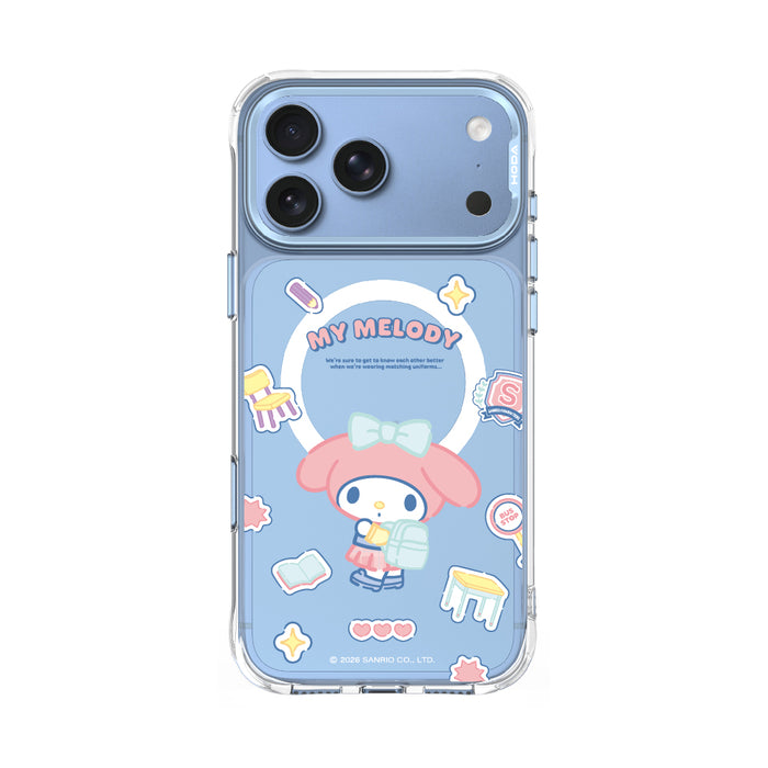HODA殼_晶石Ultra磁吸三麗鷗系列透明 iPhone17ProMAX/18ProMax 學院美樂蒂 (1576)