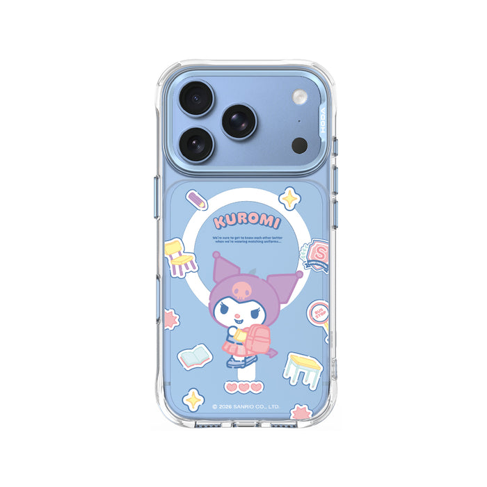 HODA殼_晶石Ultra磁吸三麗鷗系列透明 iPhone17Pro/18Pro 學院酷洛米 (1590)