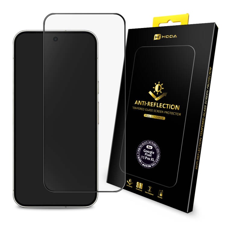 HODA膜_2.5D滿版黑 AR抗反射 Google Pixel 11 Pro XL (023)