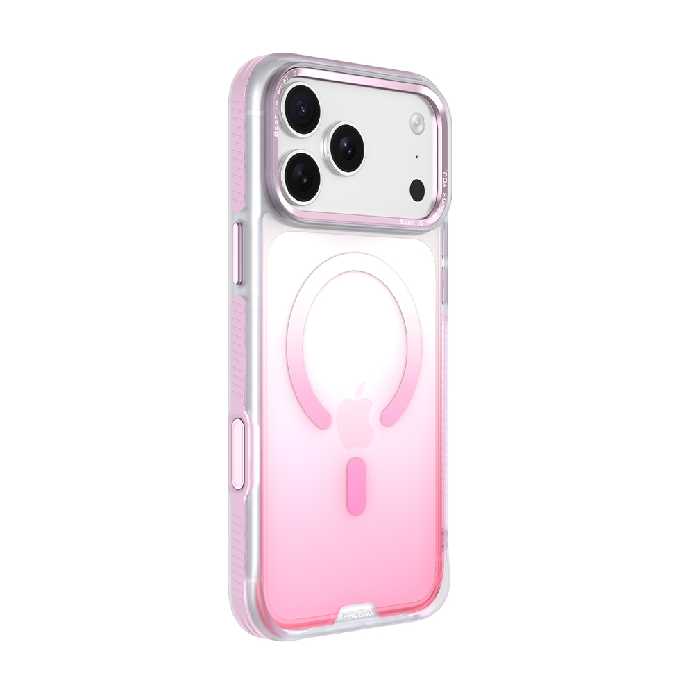 HODA殼_彩石自修復磁吸防摔殼 iPhone18ProMAX/17ProMAX 櫻霧粉 (835)