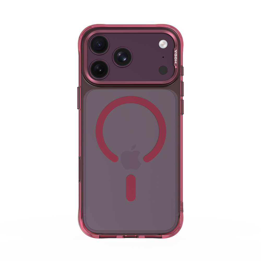HODA殼_晶石Ultra磁吸防摔殼 iPhone 18ProMAX/17ProMAX 酒紅 (323)