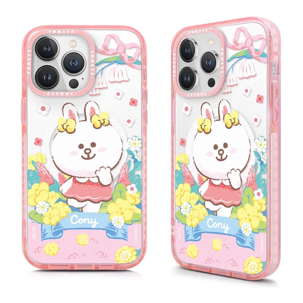 GARMMA殼_LINE(磁吸)-甜蜜午茶系列-兔兔iPhone15ProMax(662)
