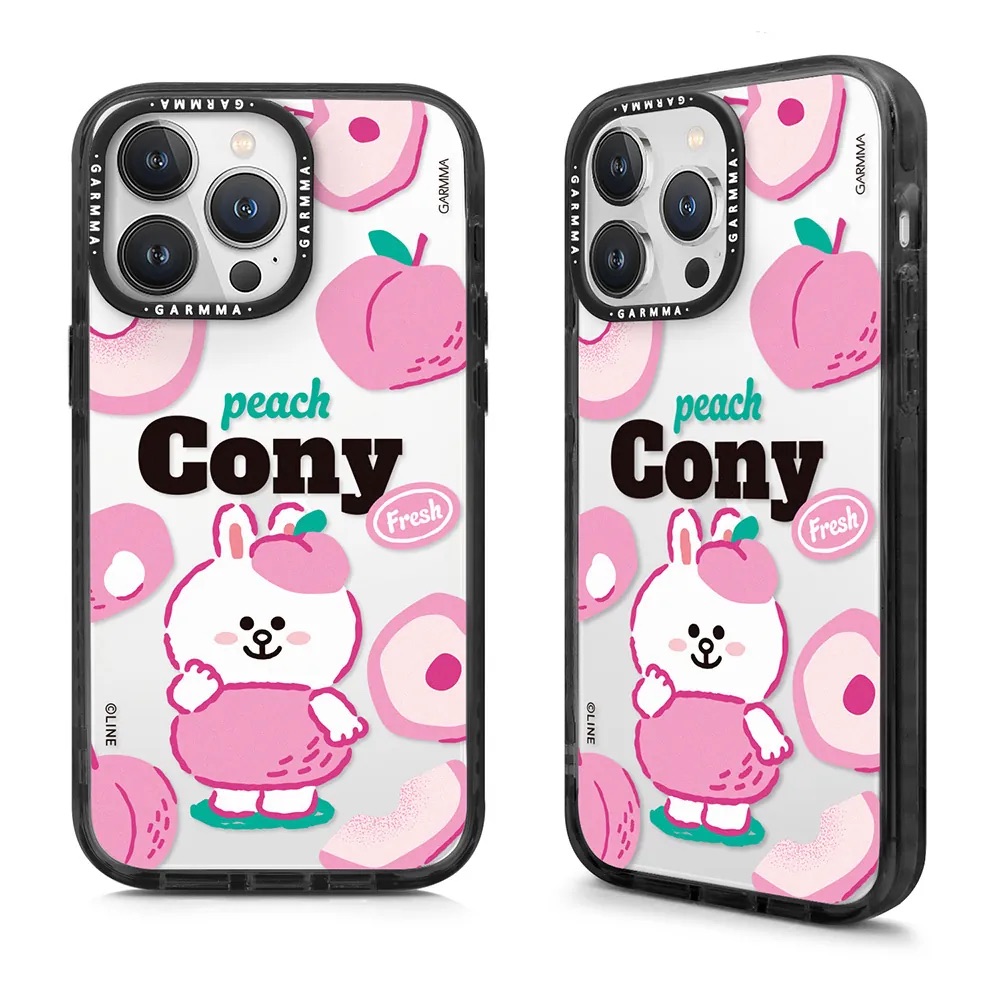 GARMMA殼_LINE 經典-桃子兔兔iPhone15ProMax(570)