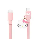 GARMMA電源_KT Type-C to Type-C PD快充公仔吊飾傳輸線-粉色(506)