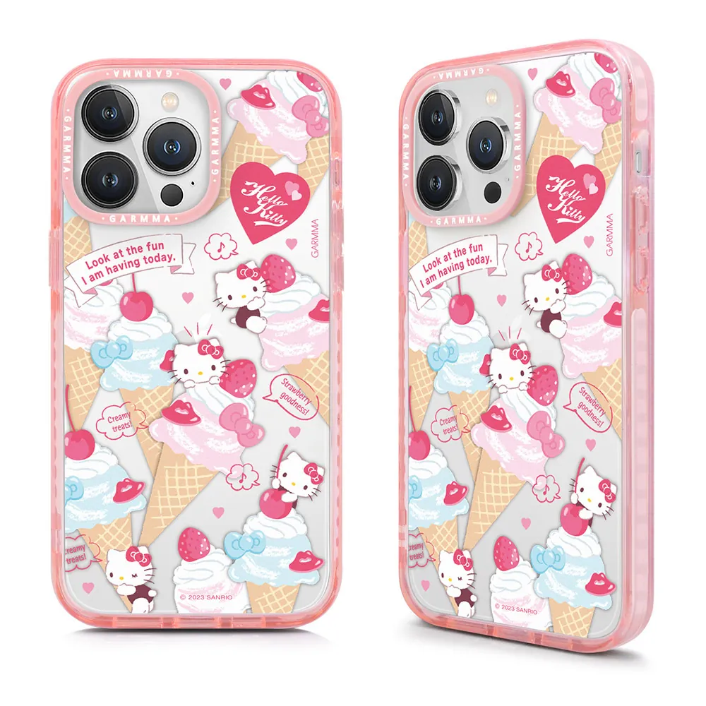 GARMMA殼_(經典)-甜蜜冰淇淋_iPhone15ProMax凱蒂貓(181)