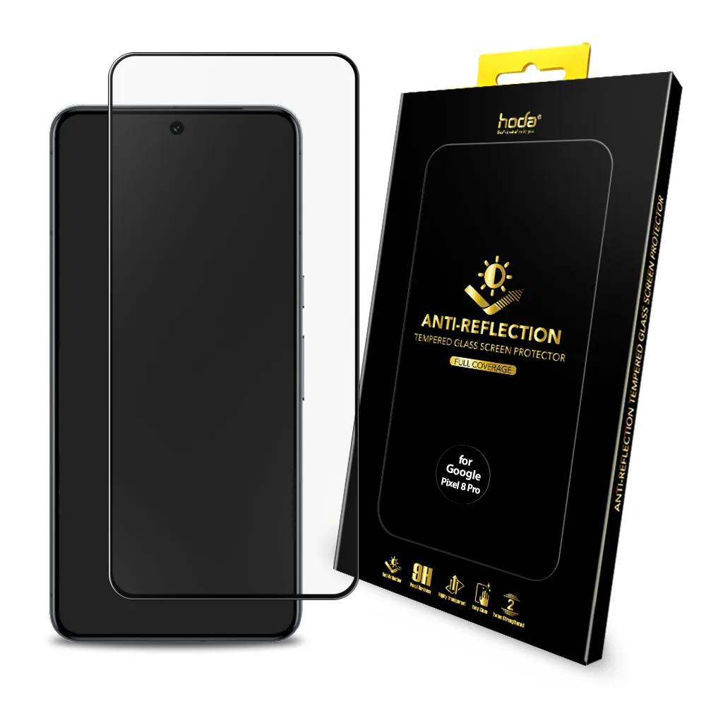 hoda膜_2.5D滿版黑 AR高清貼膜 Google Pixel 8Pro(601) 