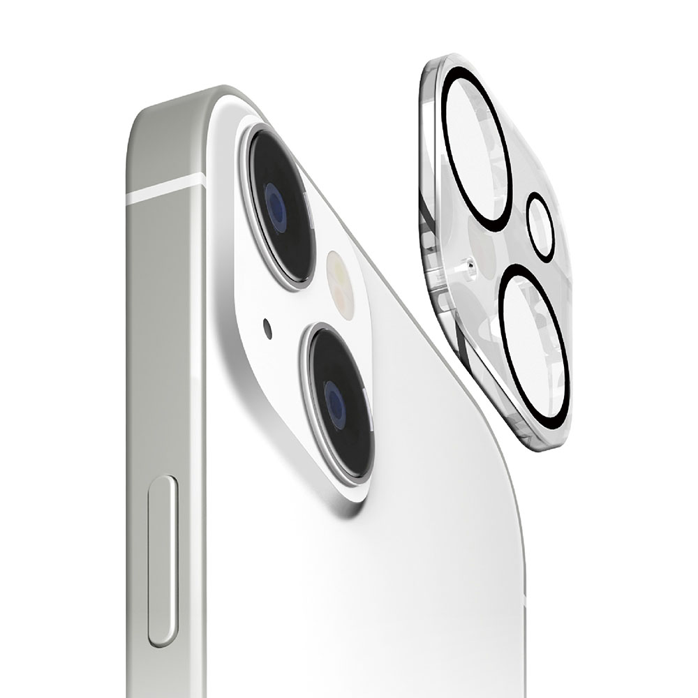 PGA配件_Premium style iPhone15/15Plus高清2眼鏡頭膜10H鋼化玻璃_透明(196)