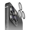 PGA配件_Premium style iPhone15Pro/15ProMax高清3眼鏡頭圈10H鋼化玻璃_銀色(186)