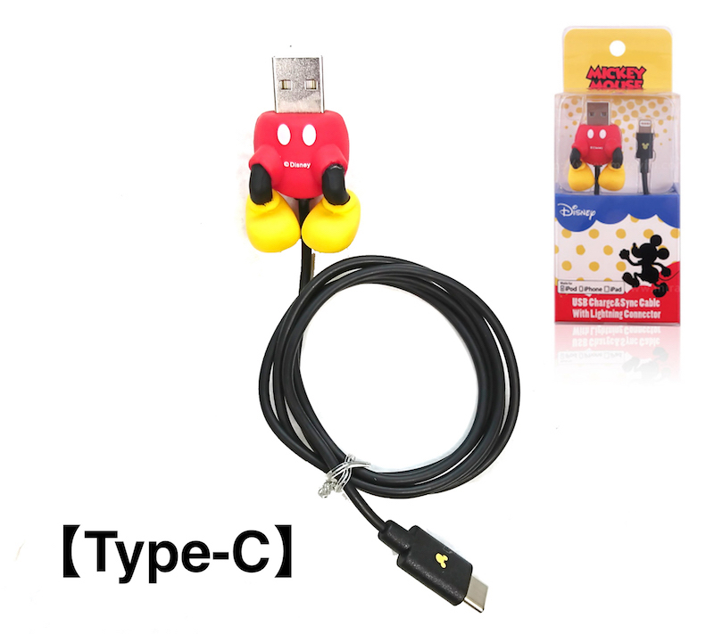 Disney_屁屁傳輸線1.0m_Type-C_米奇(929)