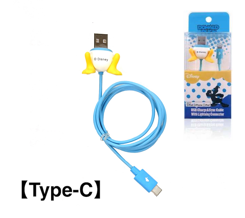 Disney_屁屁傳輸線1.0m _Type-C_唐老鴨 (943)