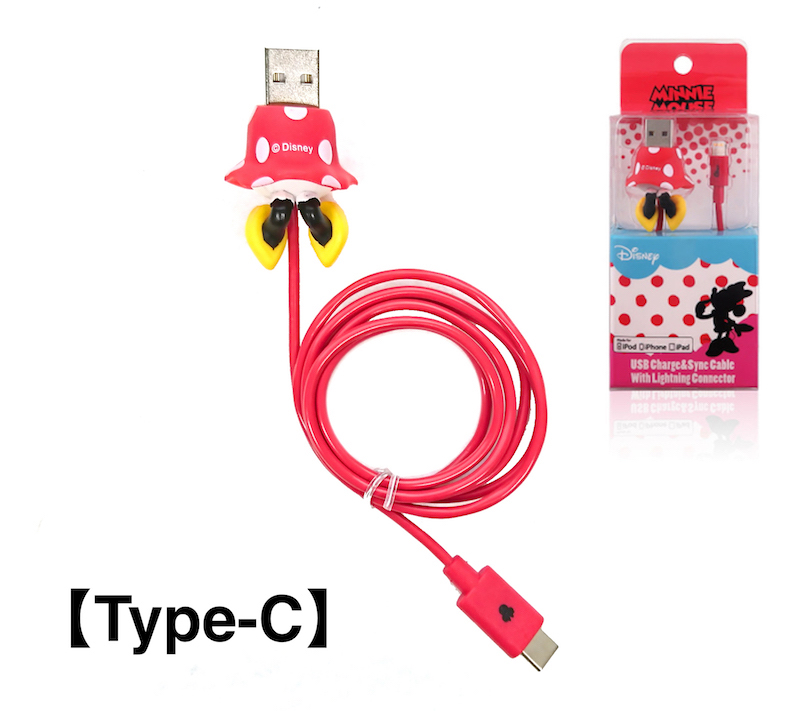 Disney_屁屁傳輸線1.0m _Type-C_米妮 (936)