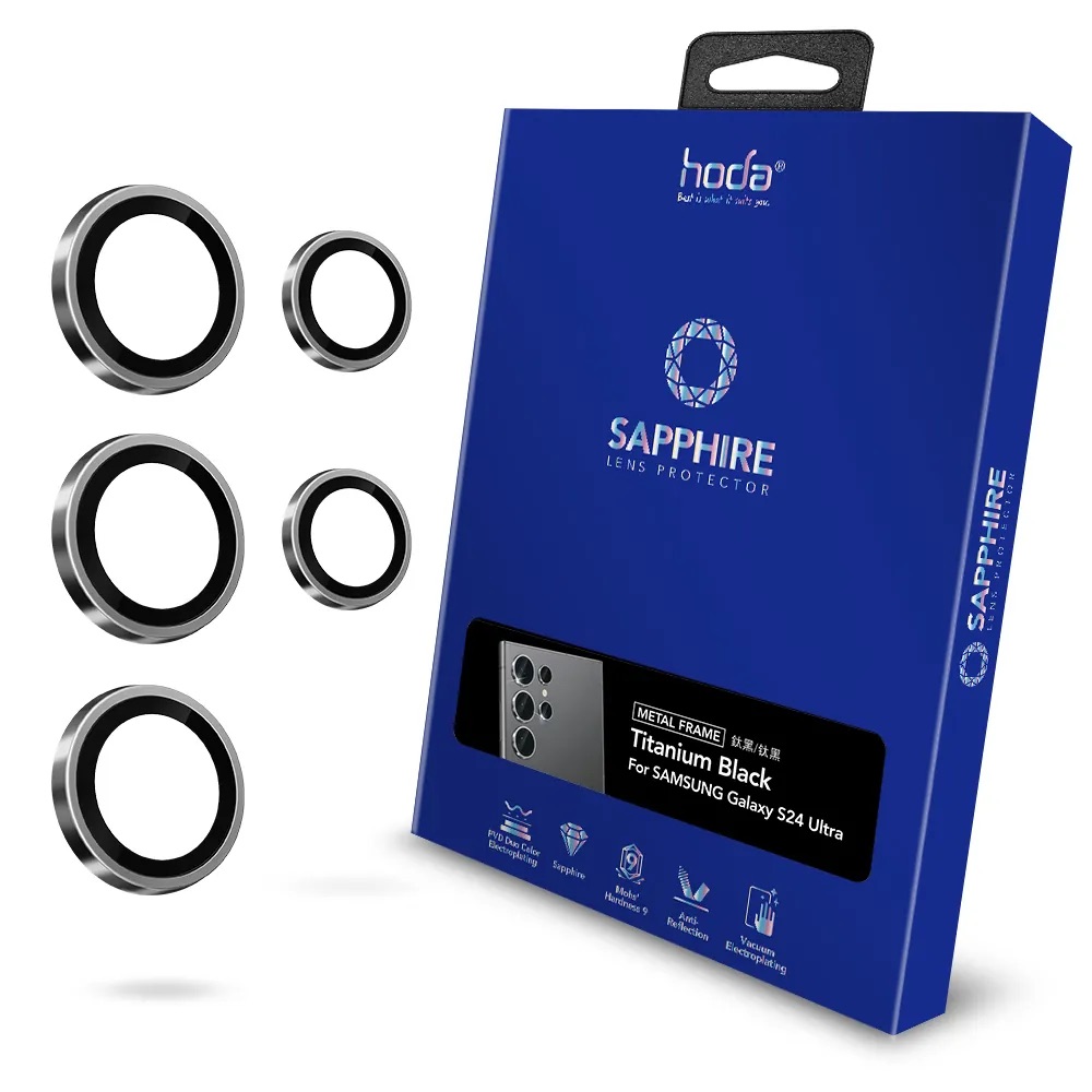 hoda_藍寶石鏡頭貼5顆_三星S24Ultra_鈦黑色(037)