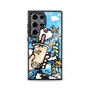 hoda殼_幻石米豆玻璃 MagSafe_三星S24Ultra 藍白拖賽道老咪大賽(259)