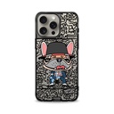 hoda殼_晶石米豆透黑 MagSafe_iPhone15Pro 麥克鬥牛犬(409)
