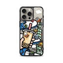 hoda殼_晶石米豆透黑 MagSafe_iPhone15ProMax 藍白拖賽道老咪大賽(379)