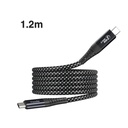 hoda充電_240W USB-C to C 磁吸收納編織快充線 1.2M 黑 (129)