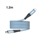 hoda充電_240W USB-C to C 磁吸收納編織快充線 1.2M 藍 (167)