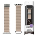PGA_磁力錶帶PU皮革_Apple Watch 41/40/38mm 米色(634)