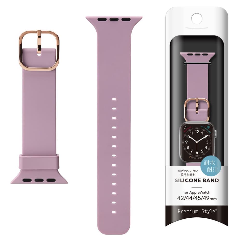 PGA_硅膠錶帶_Apple Watch 49/45/44/42mm 紫色(856)