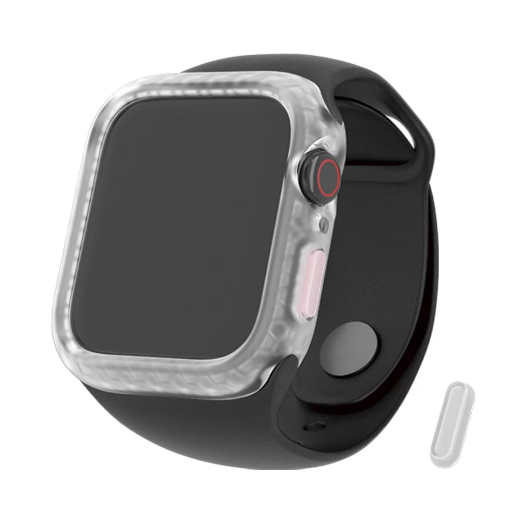 hoda配件_柔石保護殼 Apple Watch 41mm 霧透白 (481)
