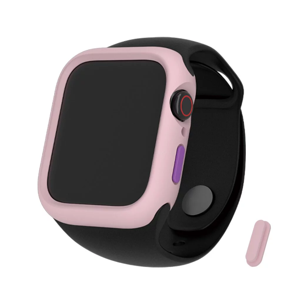 hoda配件_柔石保護殼 Apple Watch 40mm 櫻花粉 (107)