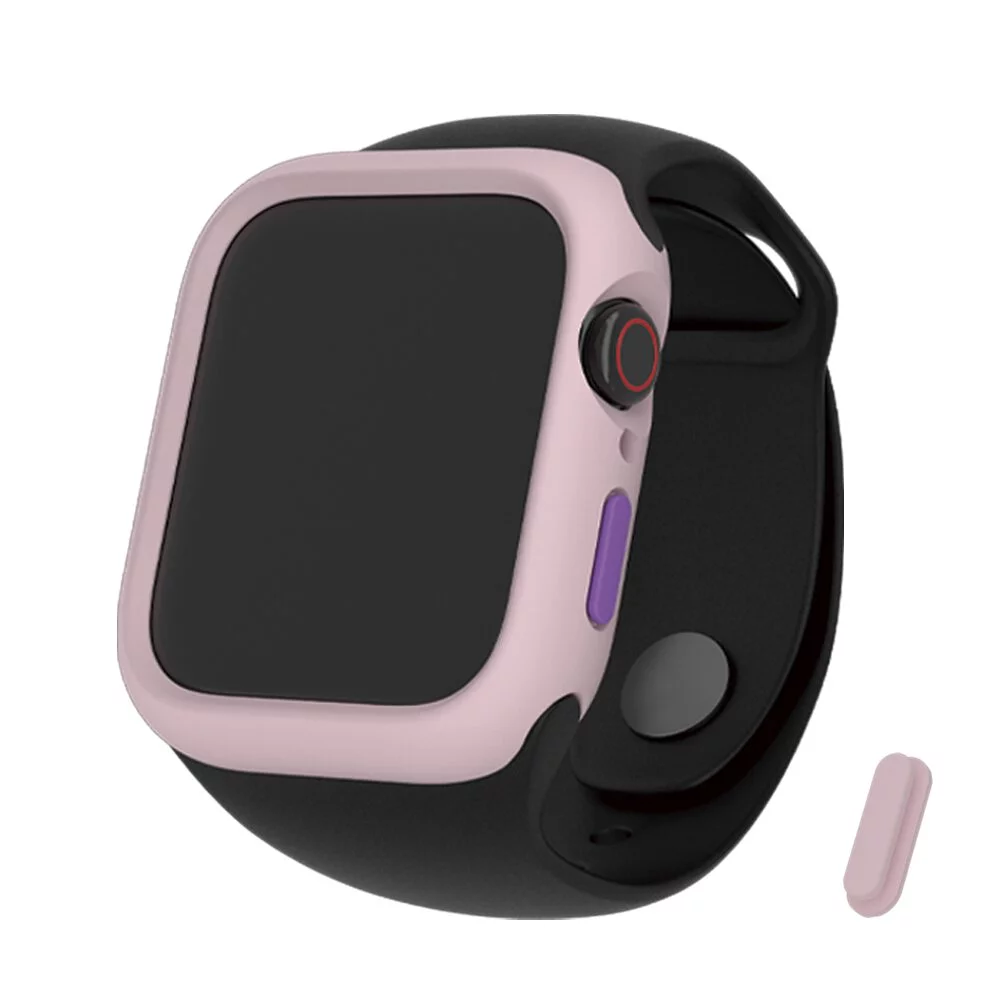 hoda配件_柔石保護殼 Apple Watch 41mm 櫻花粉 (511)
