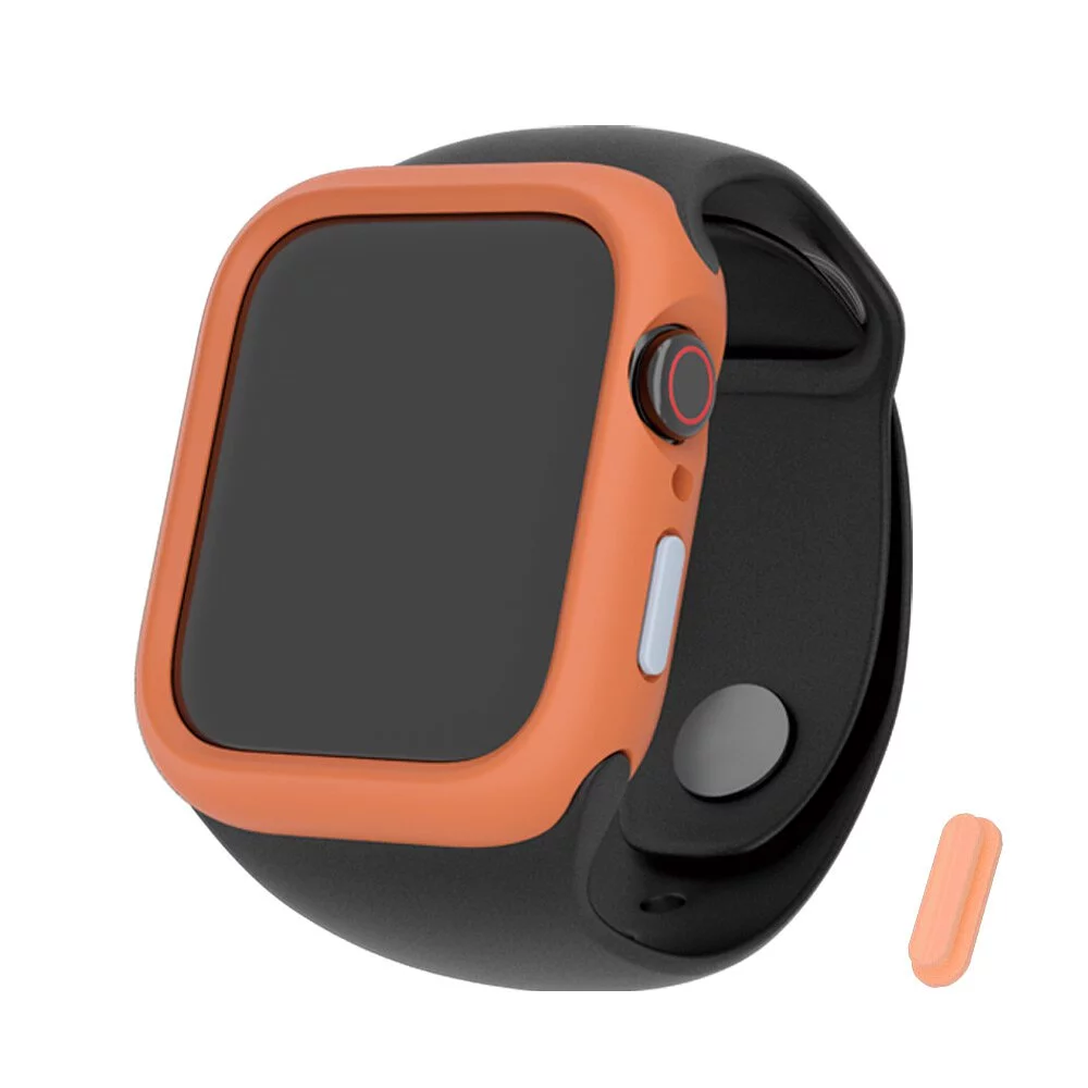 hoda配件_柔石保護殼 Apple Watch 42/44mm 閃酷橘 (598)