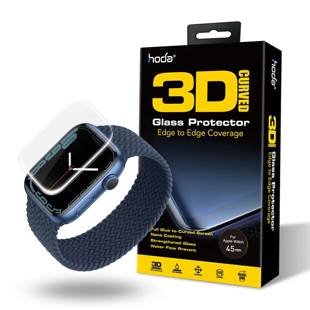 hoda膜_高清 Combo UV膠防爆3D內縮版 Apple Watch 45mm (726)