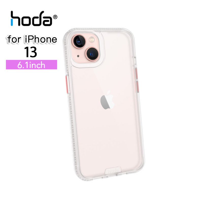 hoda殼_柔石軍規_iPhone13霧透白(487)
