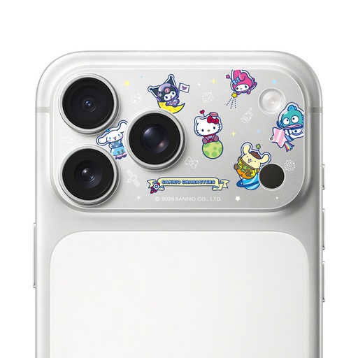 [047449717P01] HODA 滿版鏡頭底座霧面保護貼三麗鷗 iPhone17Pro 漫遊星空 (3788)