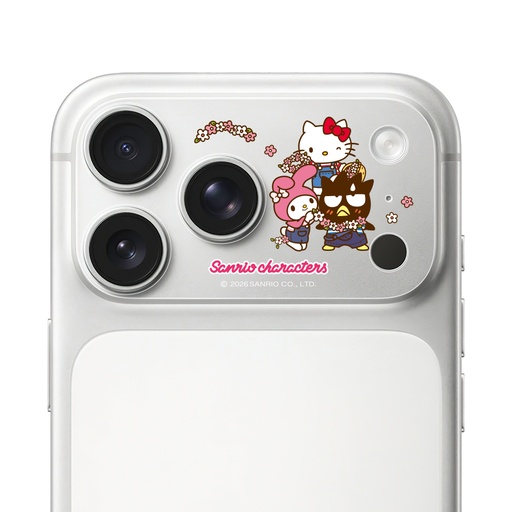 [047454717P01] HODA 滿版鏡頭底座霧面保護貼三麗鷗 iPhone17Pro 萌友大匯集 (3887)