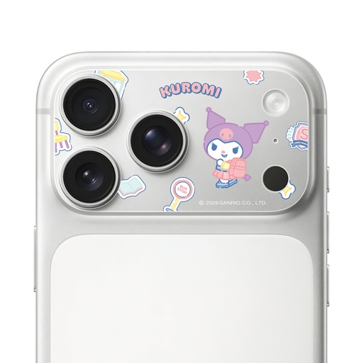 [047459717P01] HODA 滿版鏡頭底座霧面保護貼三麗鷗 iPhone17Pro 學院酷洛米 (3986)